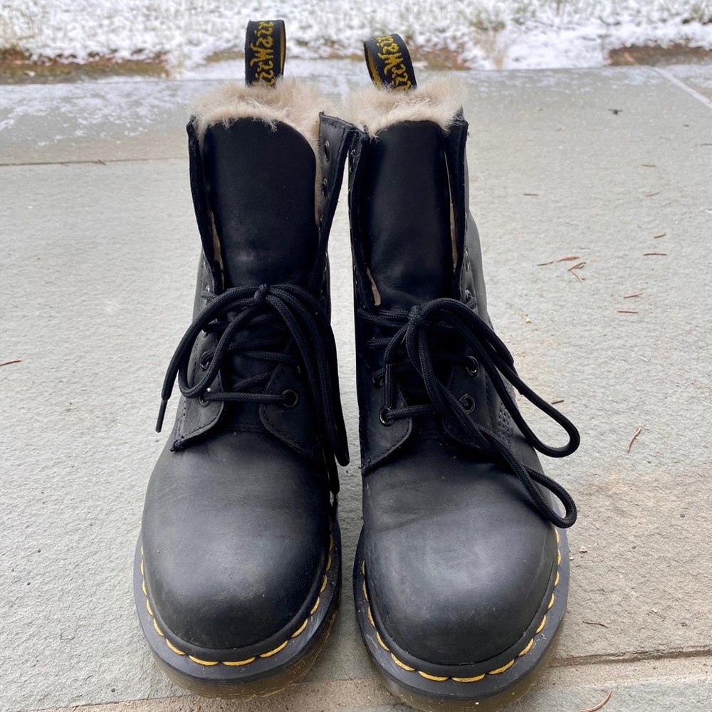 Fuzzy Dr. Martens, size 6